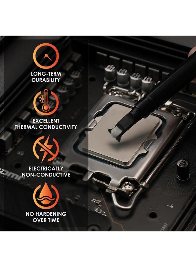 Thermal Grizzly Hydronaut - 1 Gram - Conductive High Performance Thermal Paste - Ideal for Air and Water Cooling CPU/GPU/PS4/PS5/Xbox - for Large Cooling Surfaces - Image 2